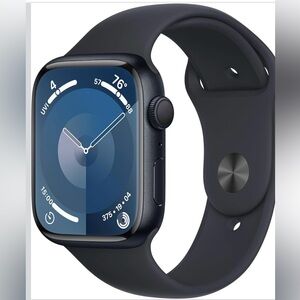 Apple Watch with Black and White Bands